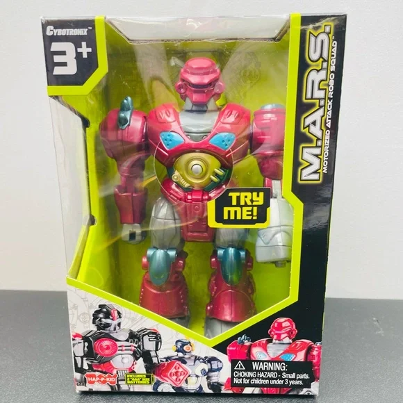 M.A.R.S. Motorized 7" Cybotronix Attack Robo Squad ~ Red Revo Robot (#8831) - Picture 4 of 10
